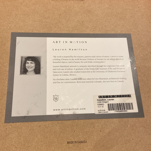 Art work - Pottery Barn Kids - set of 4 - Scooter, Red Car, Little Wagon, Bike - Picture 6 of 9